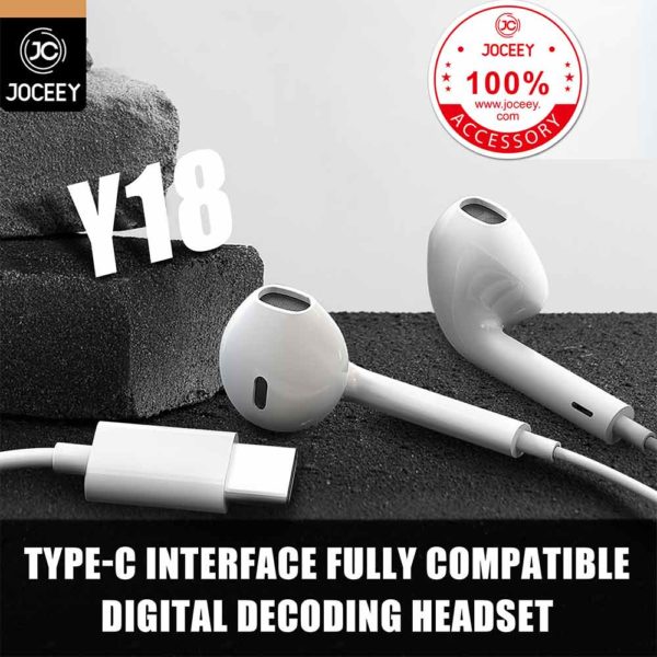 Earphone JC-Y18 type-c is fully compatible with digital decoding